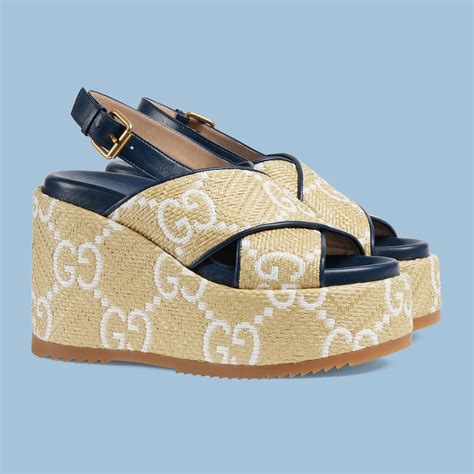 gucci raffia sandal|Gucci closed toe sandals.